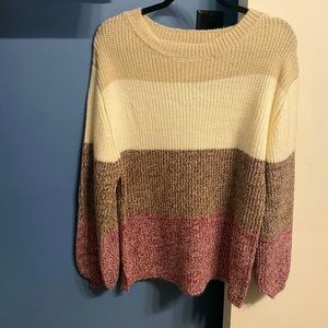 Pink Lily lost in the moment sweater Xs